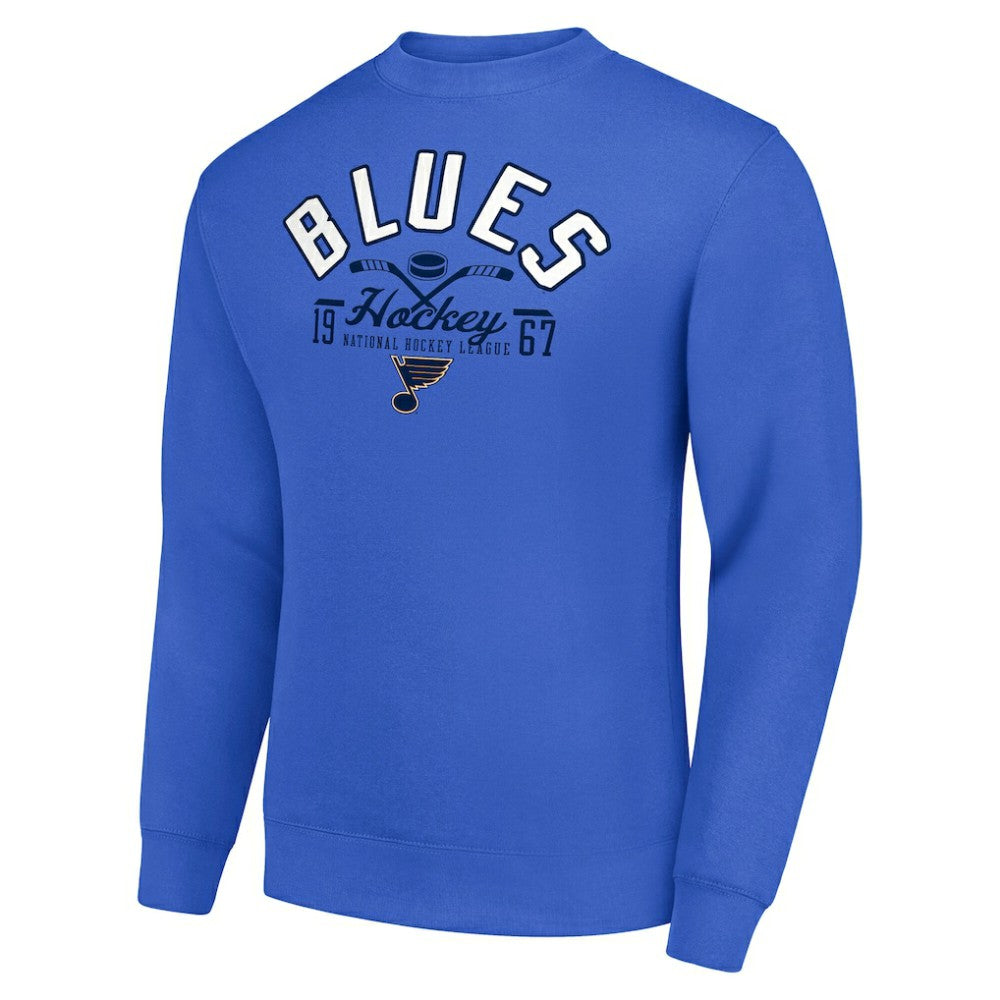 St. Louis Blues Starter Stick And Puck Logo Fleece Pullover Sweatshirt - Royal - NHL 202215851