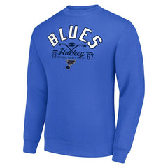 St. Louis Blues Starter Stick And Puck Logo Fleece Pullover Sweatshirt - Royal - NHL 202215851