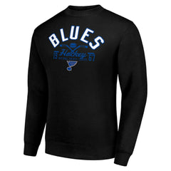 St. Louis Blues Starter Stick And Puck Logo Fleece Pullover Sweatshirt - Black - NHL 202215876