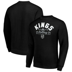 Los Angeles Kings Starter Stick And Puck Logo Fleece Pullover Sweatshirt - Black - NHL 202215882
