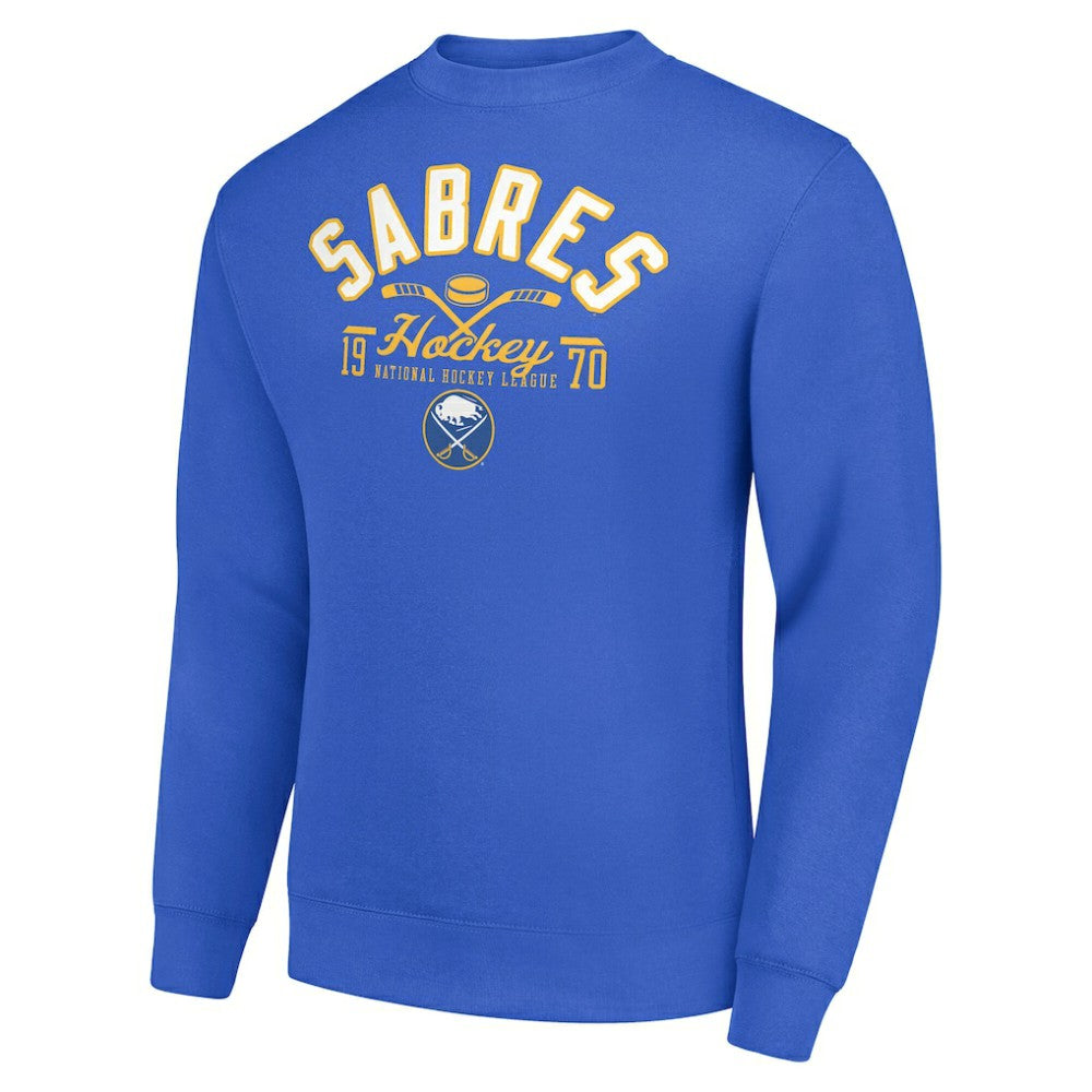 Buffalo Sabres Starter Stick And Puck Logo Fleece Pullover Sweatshirt - Royal - NHL 202215886