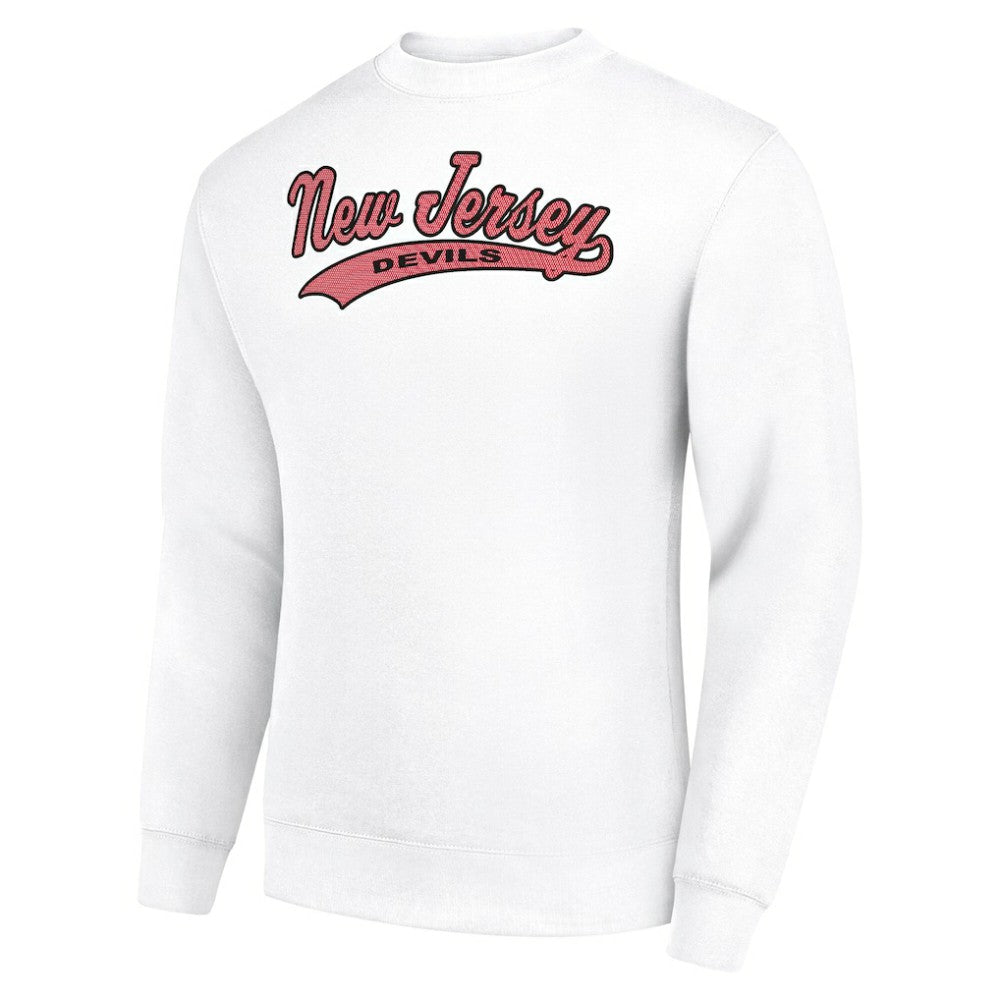 New Jersey Devils Starter  Tailsweep City Pullover Sweatshirt - White - NHL 202215914