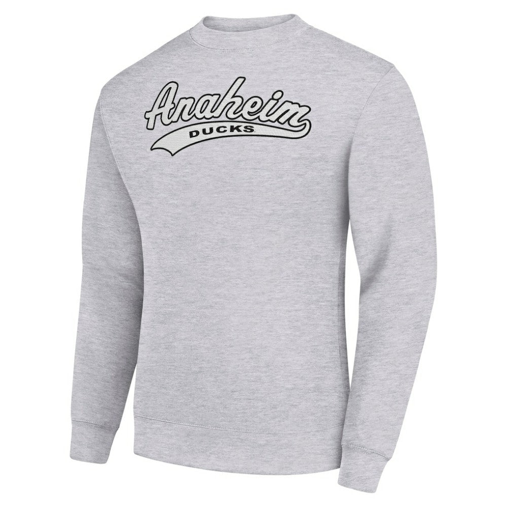 Anaheim Ducks Starter  Tailsweep City Pullover Sweatshirt - Heather Gray - NHL 202215916