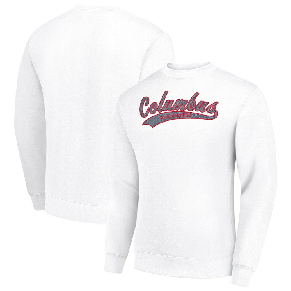 Columbus Blue Jackets Starter  Tailsweep City Pullover Sweatshirt - White - NHL 202215917