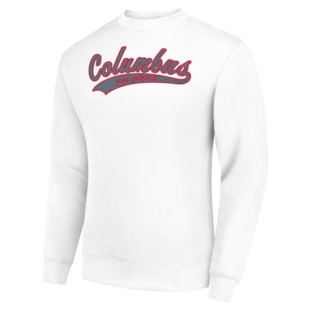 Columbus Blue Jackets Starter  Tailsweep City Pullover Sweatshirt - White - NHL 202215917