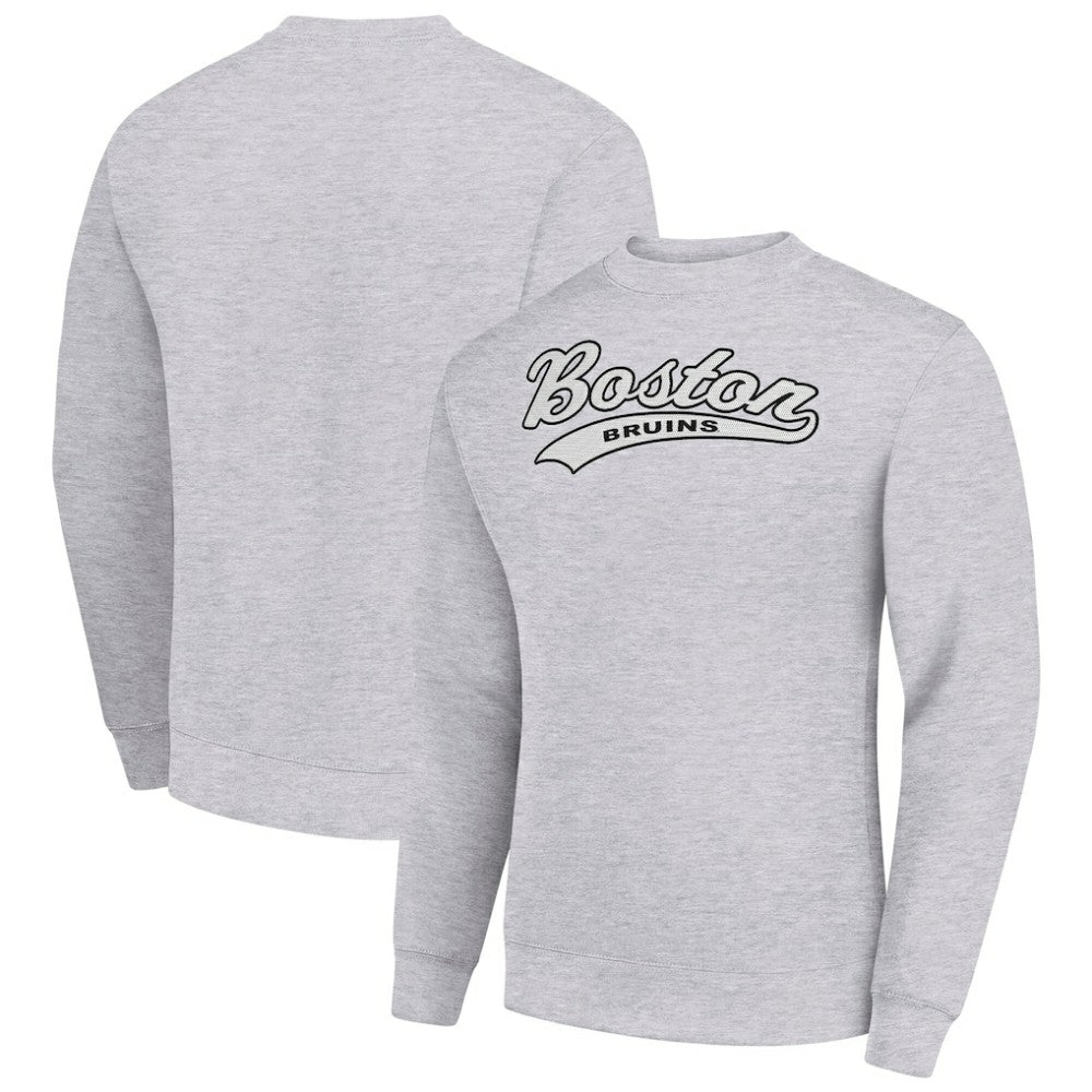 Boston Bruins Starter  Tailsweep City Pullover Sweatshirt - Heather Gray - NHL 202215918