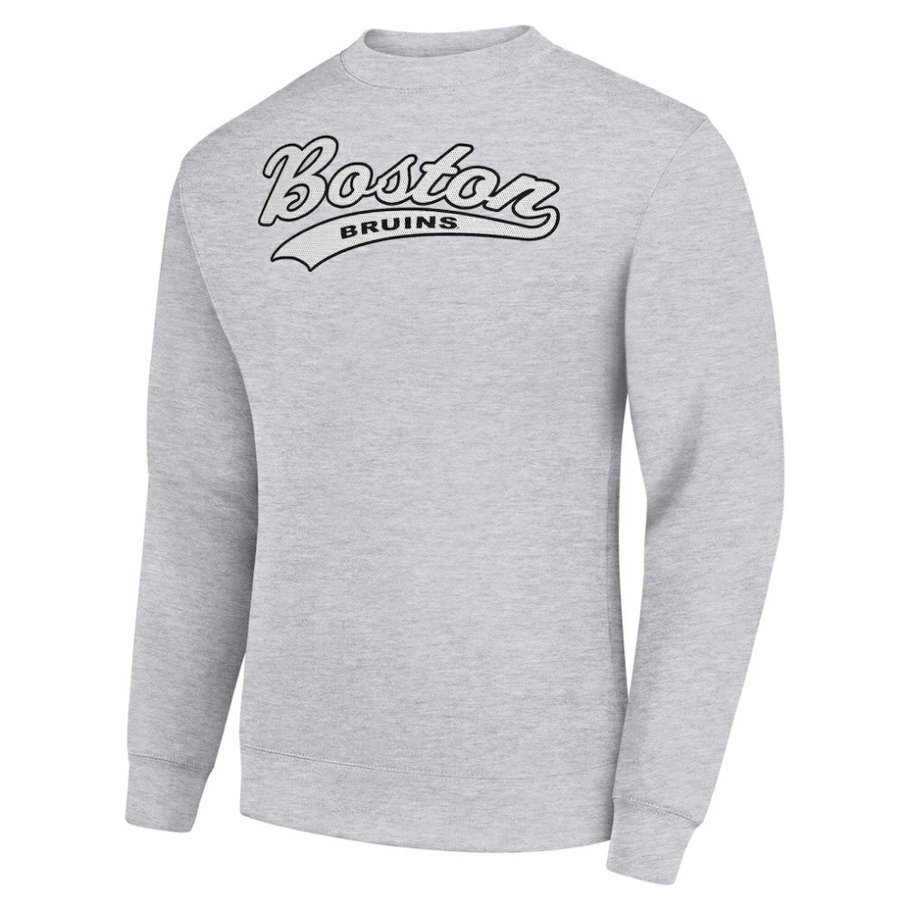 Boston Bruins Starter  Tailsweep City Pullover Sweatshirt - Heather Gray - NHL 202215918