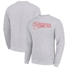 Chicago Blackhawks Starter  Tailsweep City Pullover Sweatshirt - Heather Gray - NHL 202215927