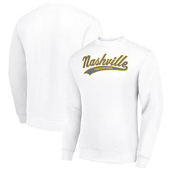 Nashville Predators Starter  Tailsweep City Pullover Sweatshirt - White - NHL 202215932