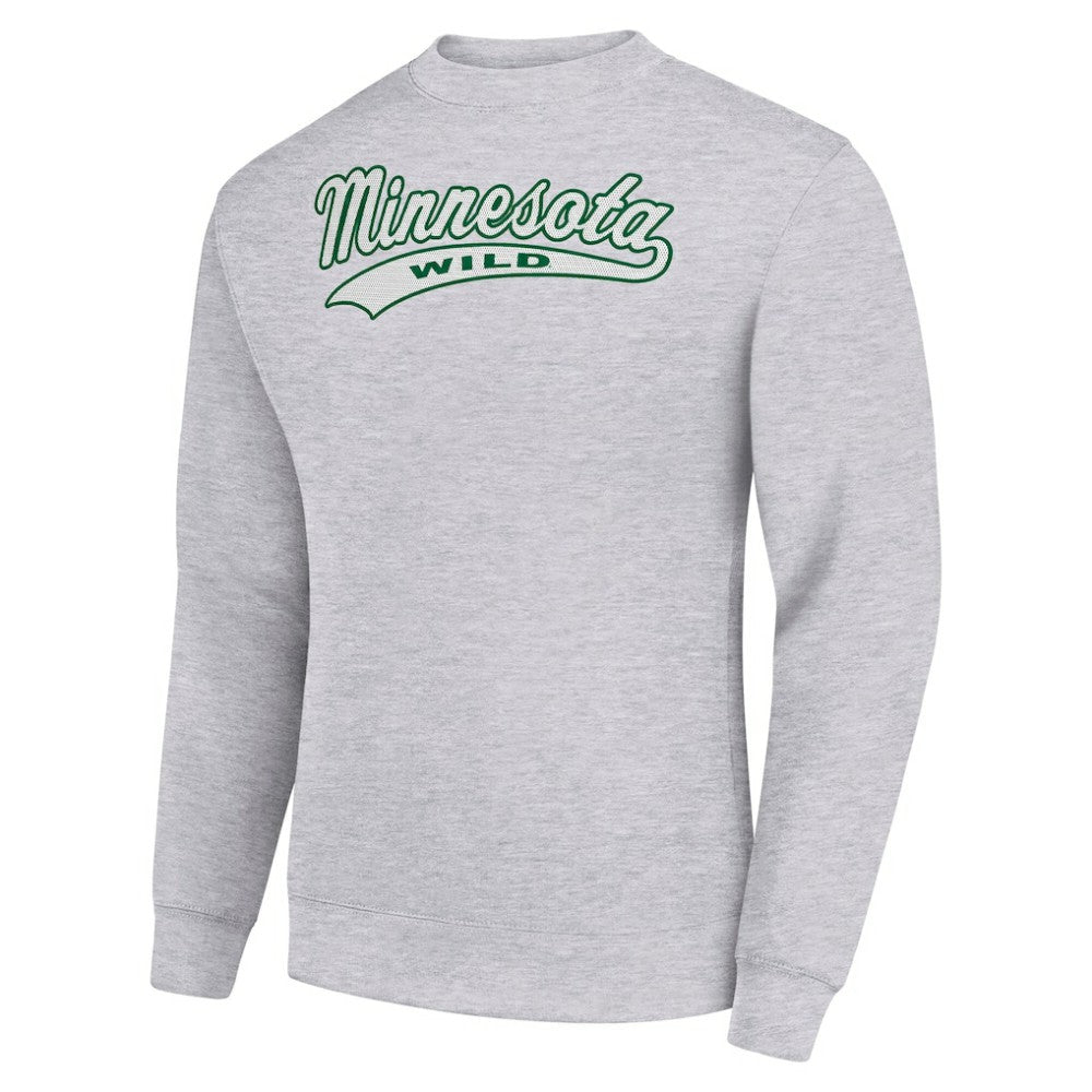 Minnesota Wild Starter  Tailsweep City Pullover Sweatshirt - Heather Gray - NHL 202215941
