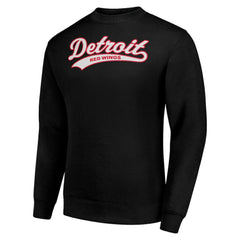 Detroit Red Wings Starter  Tailsweep City Pullover Sweatshirt - Black - NHL 202215958