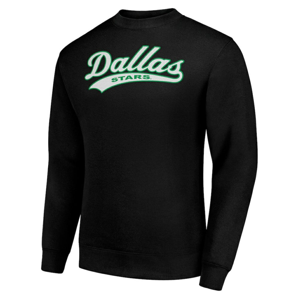 Dallas Stars Starter  Tailsweep City Pullover Sweatshirt - Black - NHL 202215963