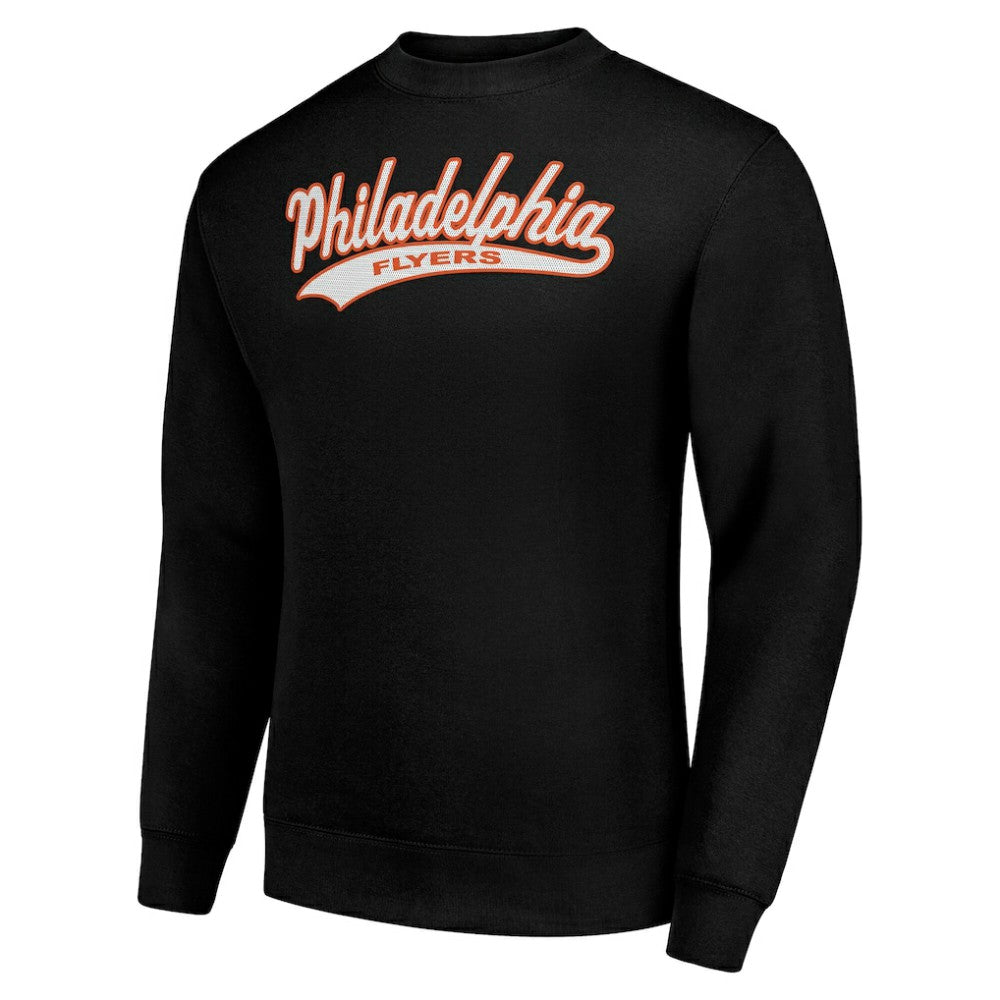 Philadelphia Flyers Starter  Tailsweep City Pullover Sweatshirt - Black - NHL 202215970