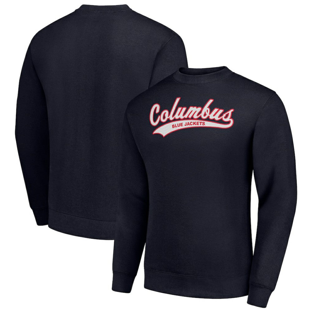 Columbus Blue Jackets Starter  Tailsweep City Pullover Sweatshirt - Navy - NHL 202215972