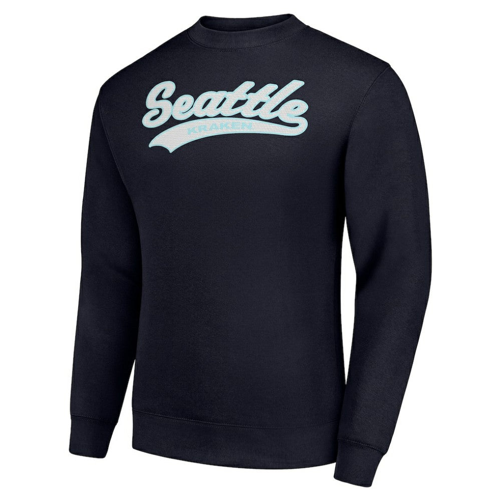 Seattle Kraken Starter  Tailsweep City Pullover Sweatshirt - Navy - NHL 202215983
