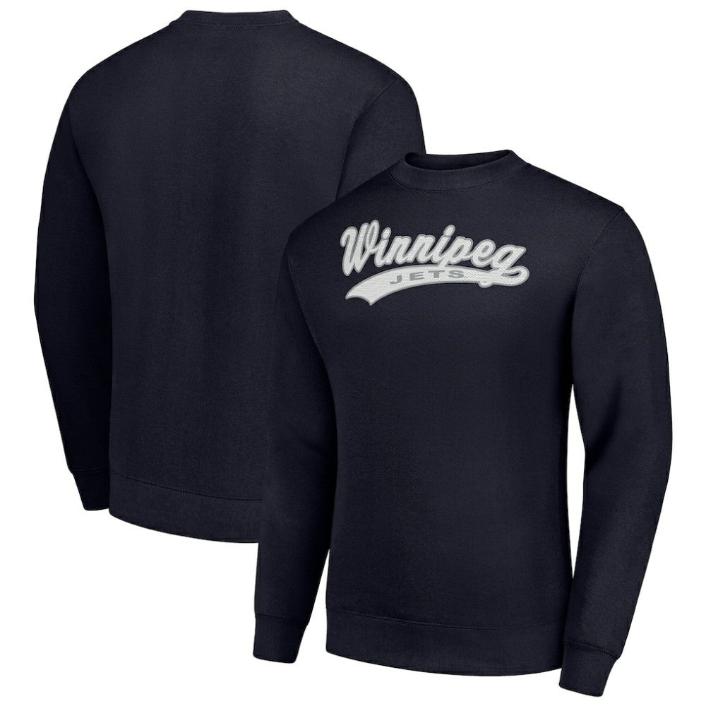 Winnipeg Jets Starter  Tailsweep City Pullover Sweatshirt - Navy - NHL 202215984
