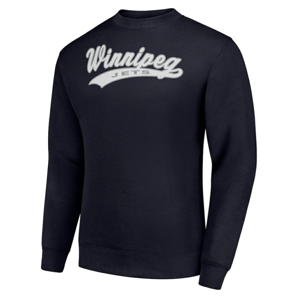 Winnipeg Jets Starter  Tailsweep City Pullover Sweatshirt - Navy - NHL 202215984