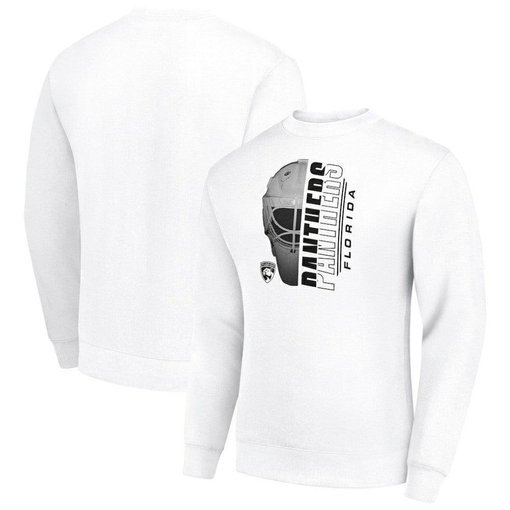Florida Panthers Starter  Half Helmet Team Logo Pullover Sweatshirt - White - NHL 202216024