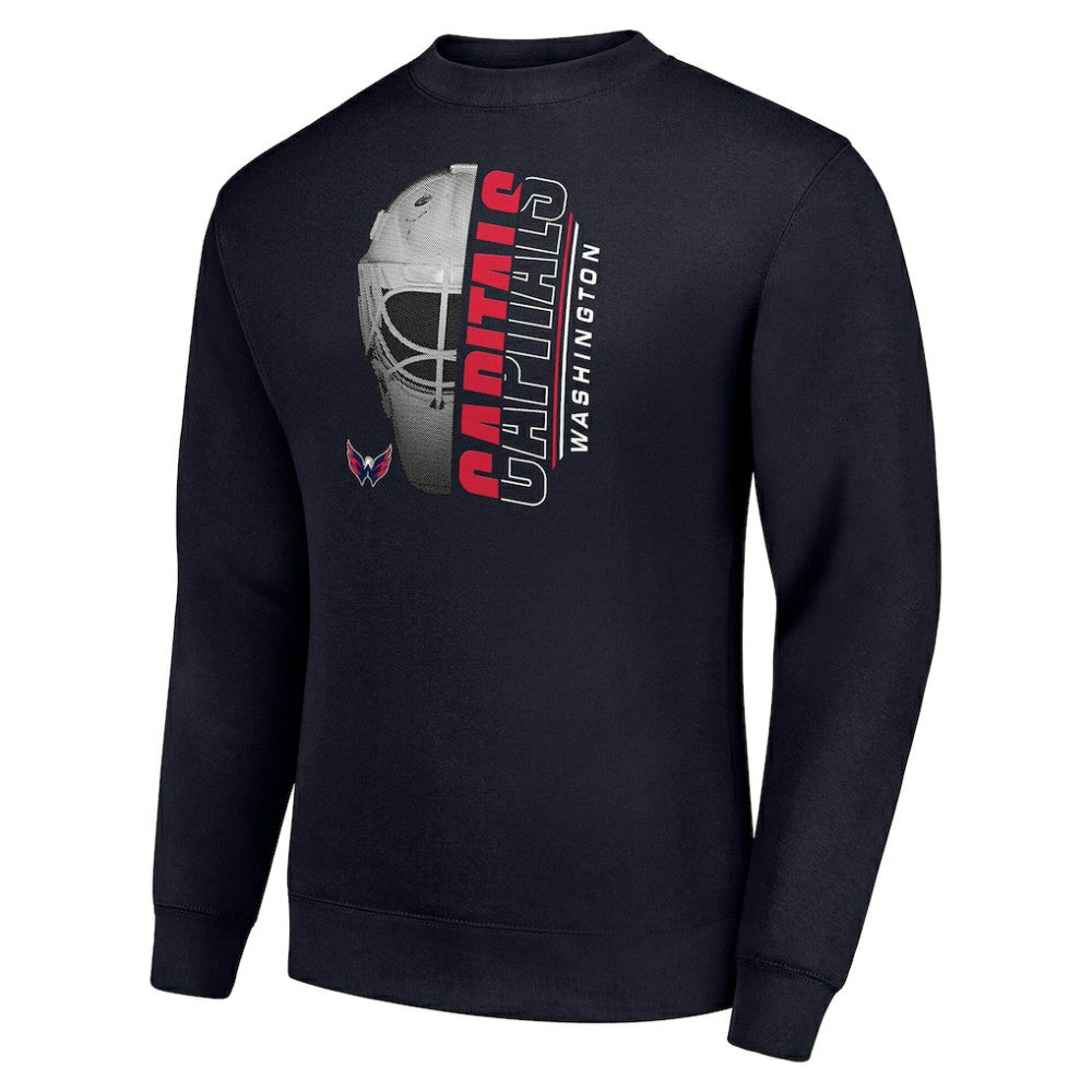 Washington Capitals Starter  Half Helmet Team Logo Pullover Sweatshirt - Navy - NHL 202216073