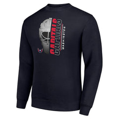 Washington Capitals Starter  Half Helmet Team Logo Pullover Sweatshirt - Navy - NHL 202216073