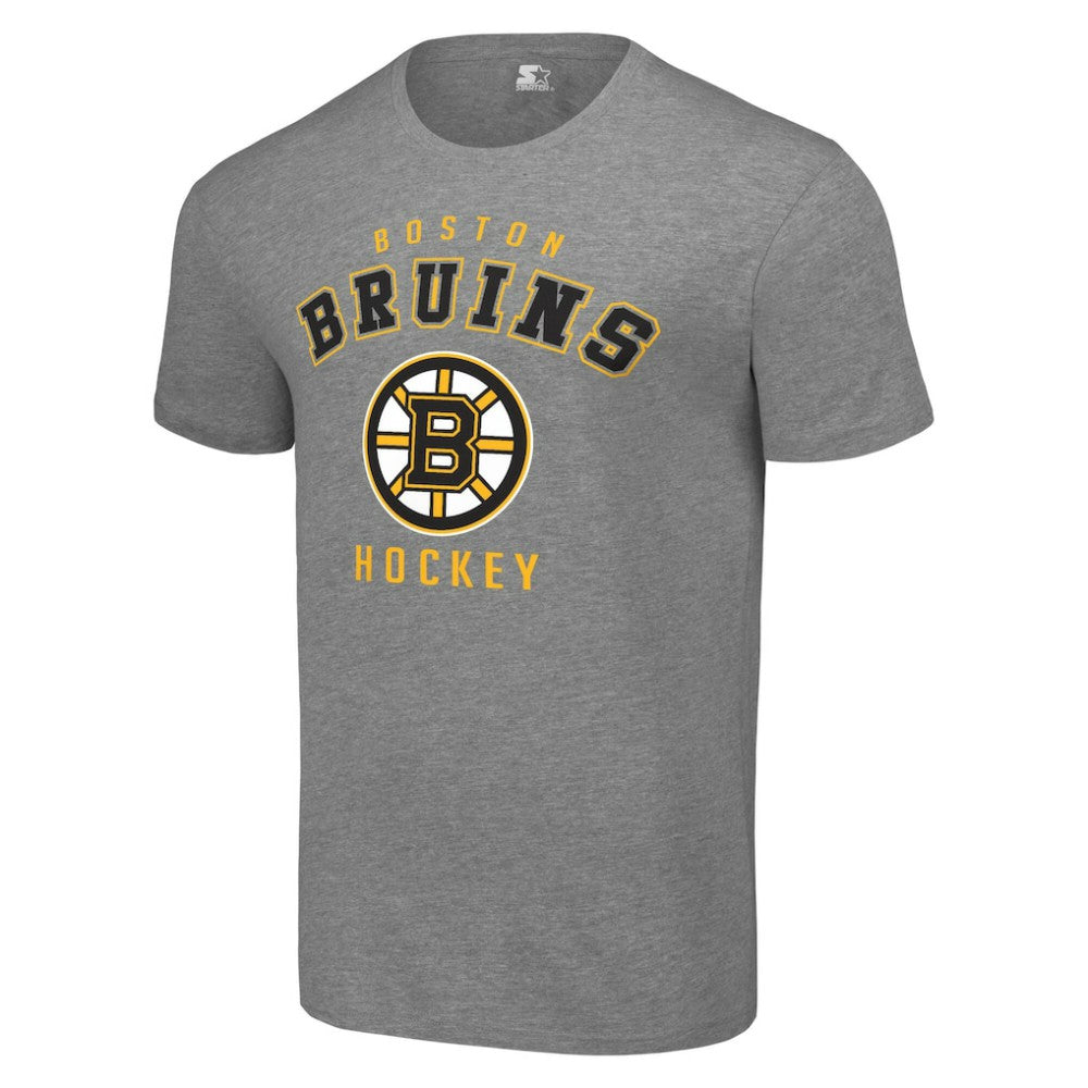 Boston Bruins Starter Logo T-Shirt - Heather Gray - NHL 202216149