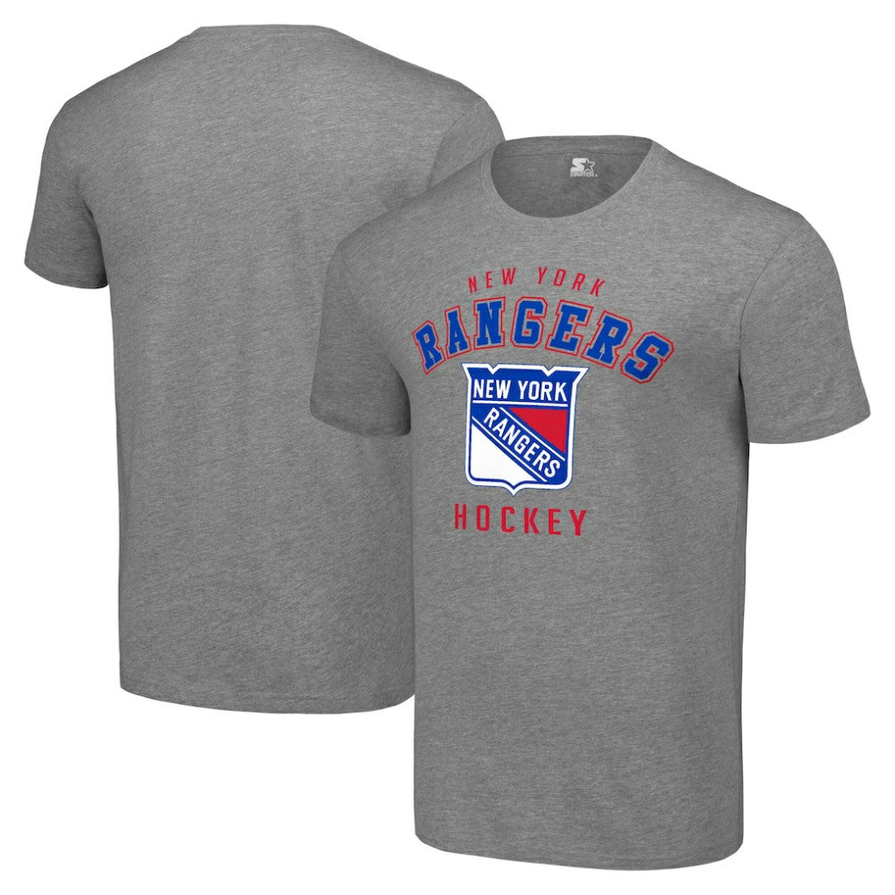 New York Rangers Starter Logo T-Shirt - Heather Gray - NHL 202216166