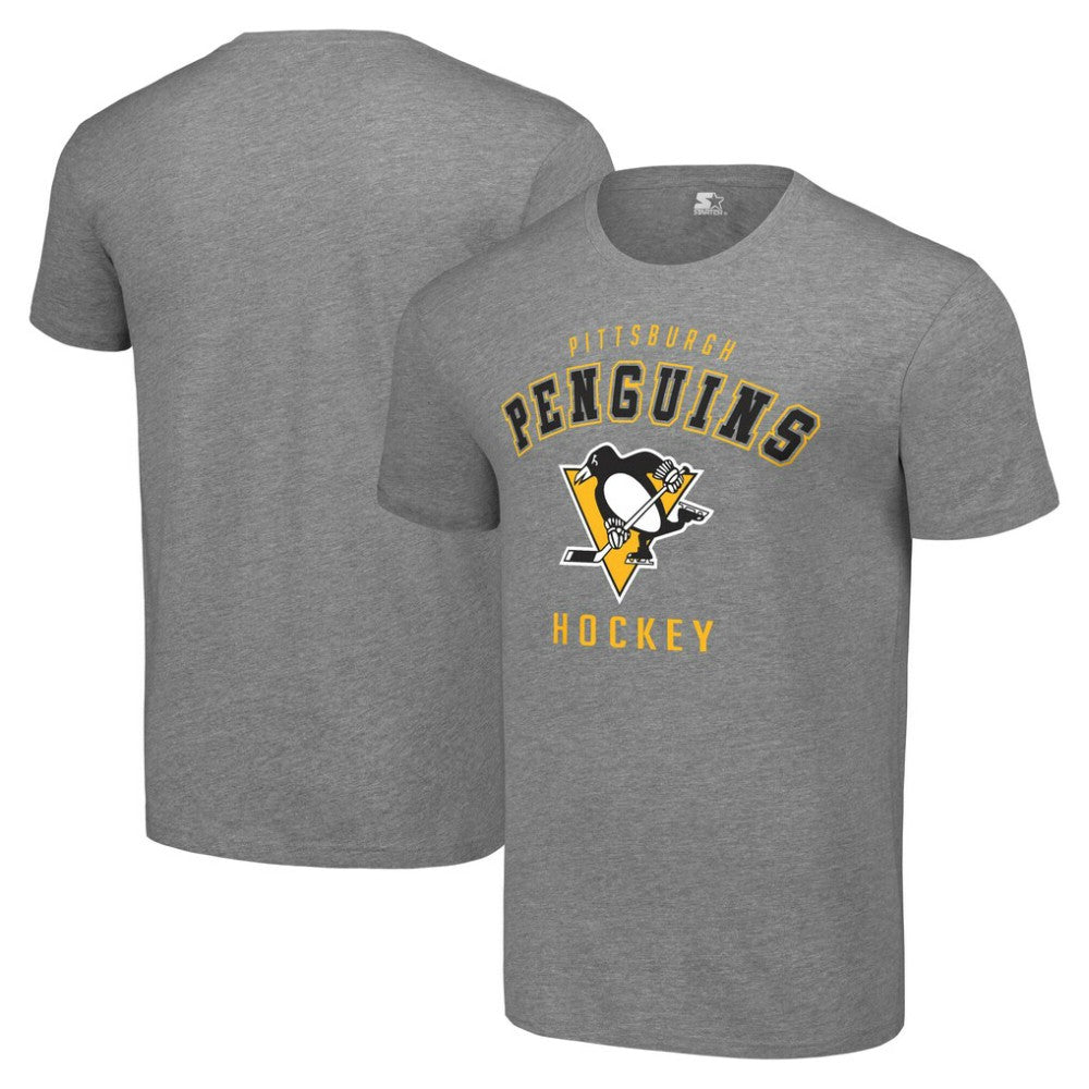 Pittsburgh Penguins Starter Logo T-Shirt - Heather Gray - NHL 202216170