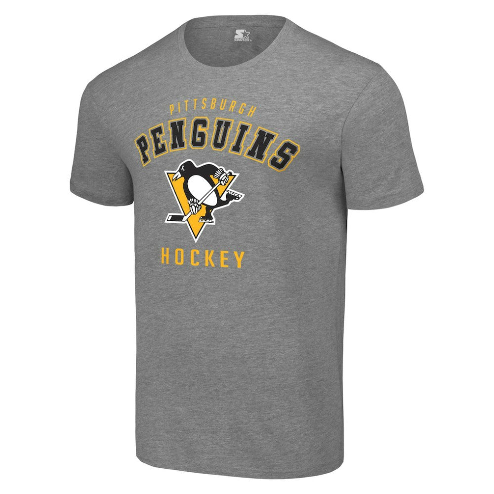 Pittsburgh Penguins Starter Logo T-Shirt - Heather Gray - NHL 202216170