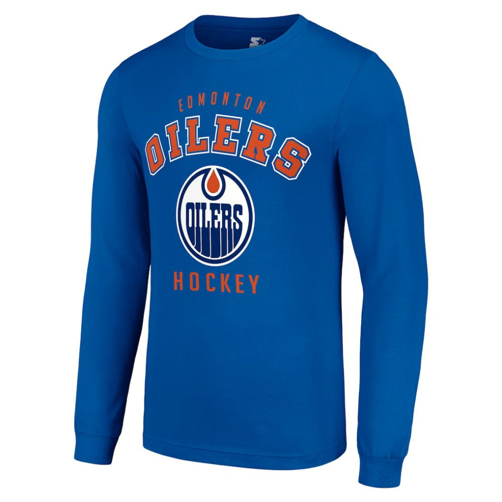 Edmonton Oilers Starter Logo Long Sleeve T-Shirt - Royal - NHL 202216198