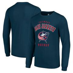Columbus Blue Jackets Starter Logo Long Sleeve T-Shirt - Navy - NHL 202216201