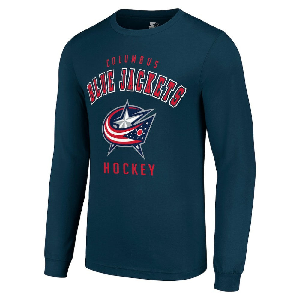 Columbus Blue Jackets Starter Logo Long Sleeve T-Shirt - Navy - NHL 202216201