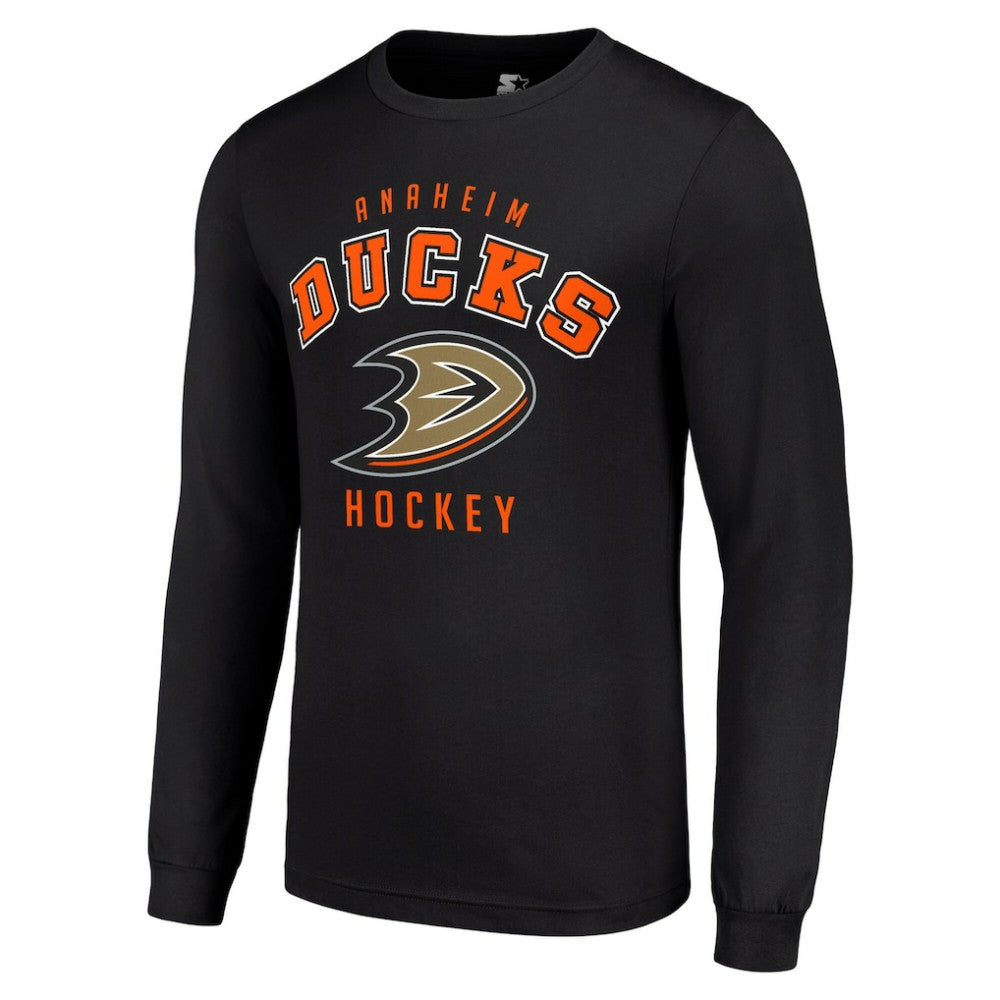 Anaheim Ducks Starter Logo Long Sleeve T-Shirt - Black - NHL 202216202