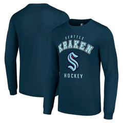 Seattle Kraken Starter Logo Long Sleeve T-Shirt - Navy - NHL 202216211