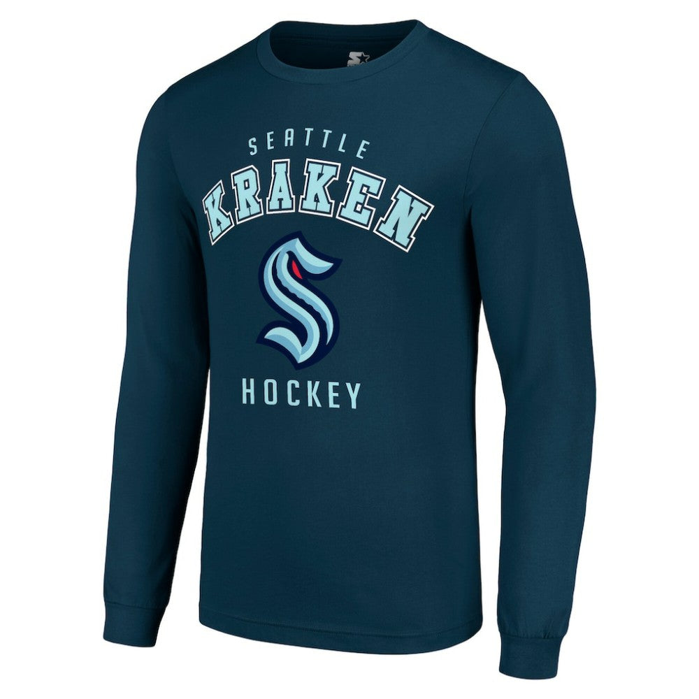 Seattle Kraken Starter Logo Long Sleeve T-Shirt - Navy - NHL 202216211