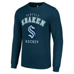 Seattle Kraken Starter Logo Long Sleeve T-Shirt - Navy - NHL 202216211