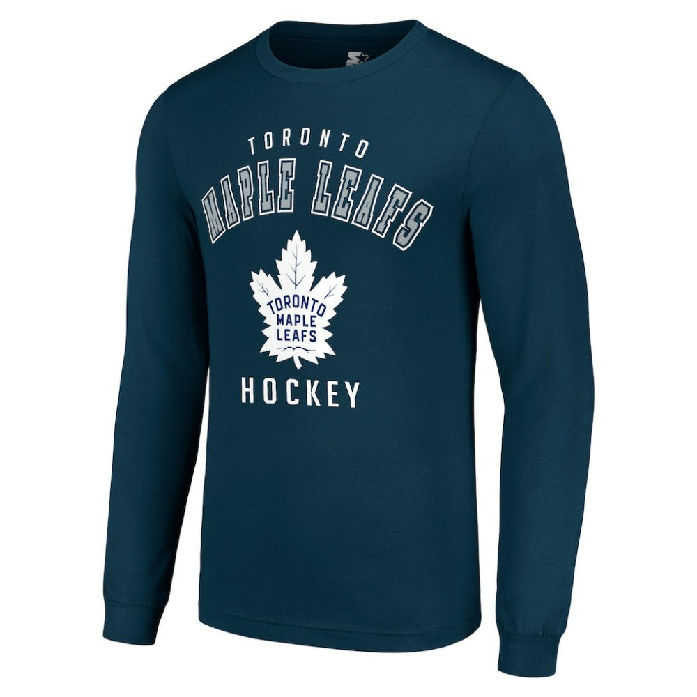 Toronto Maple Leafs Starter Logo Long Sleeve T-Shirt - Navy - NHL 202216215