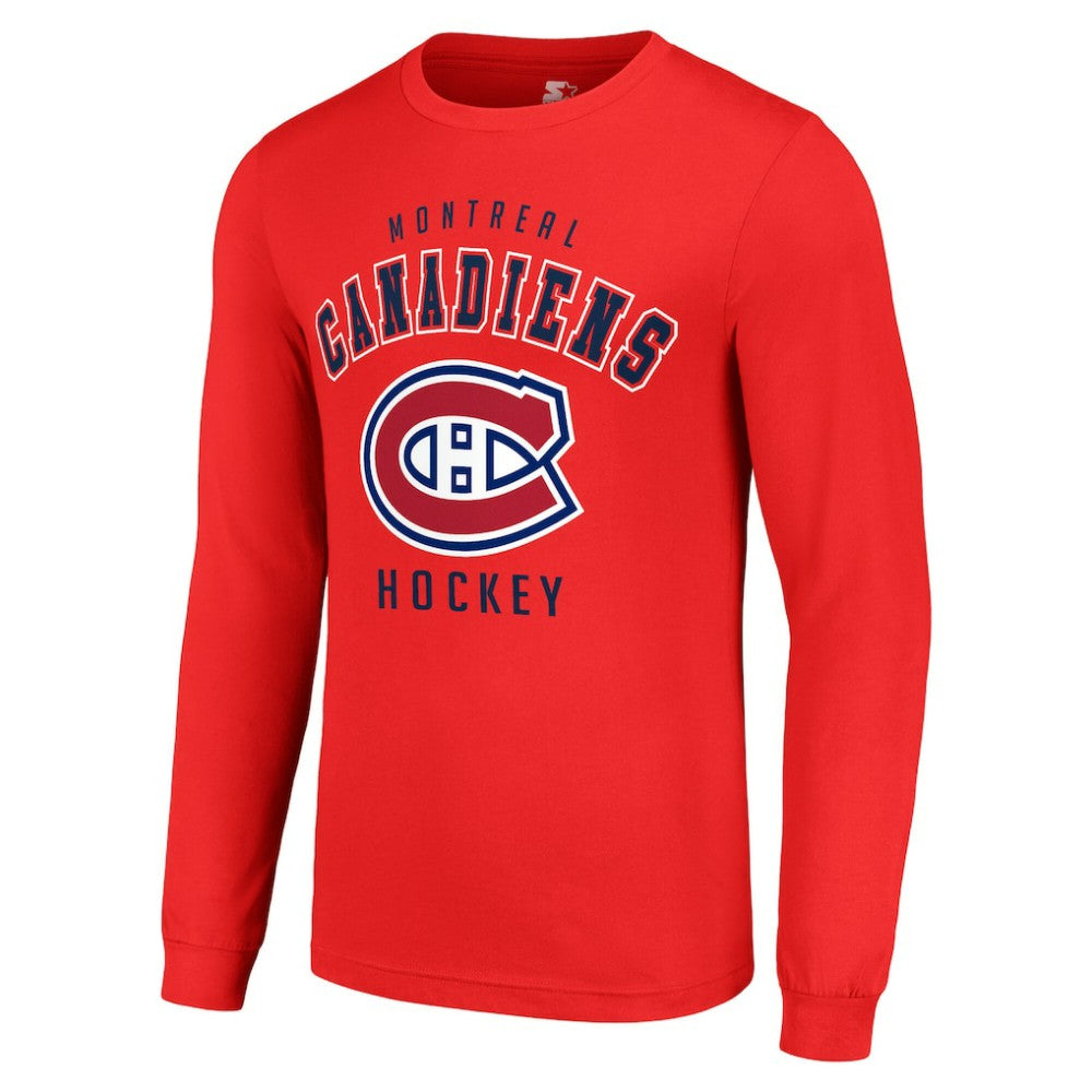 Montreal Canadiens Starter Logo Long Sleeve T-Shirt - Red - NHL 202216217