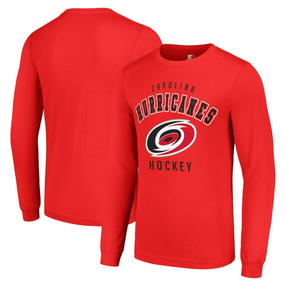 Carolina Hurricanes Starter Logo Long Sleeve T-Shirt - Red - NHL 202216219