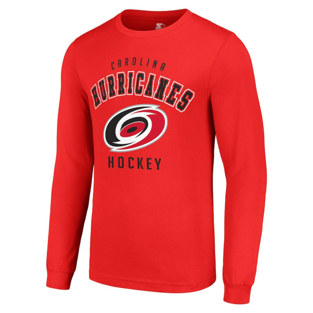 Carolina Hurricanes Starter Logo Long Sleeve T-Shirt - Red - NHL 202216219