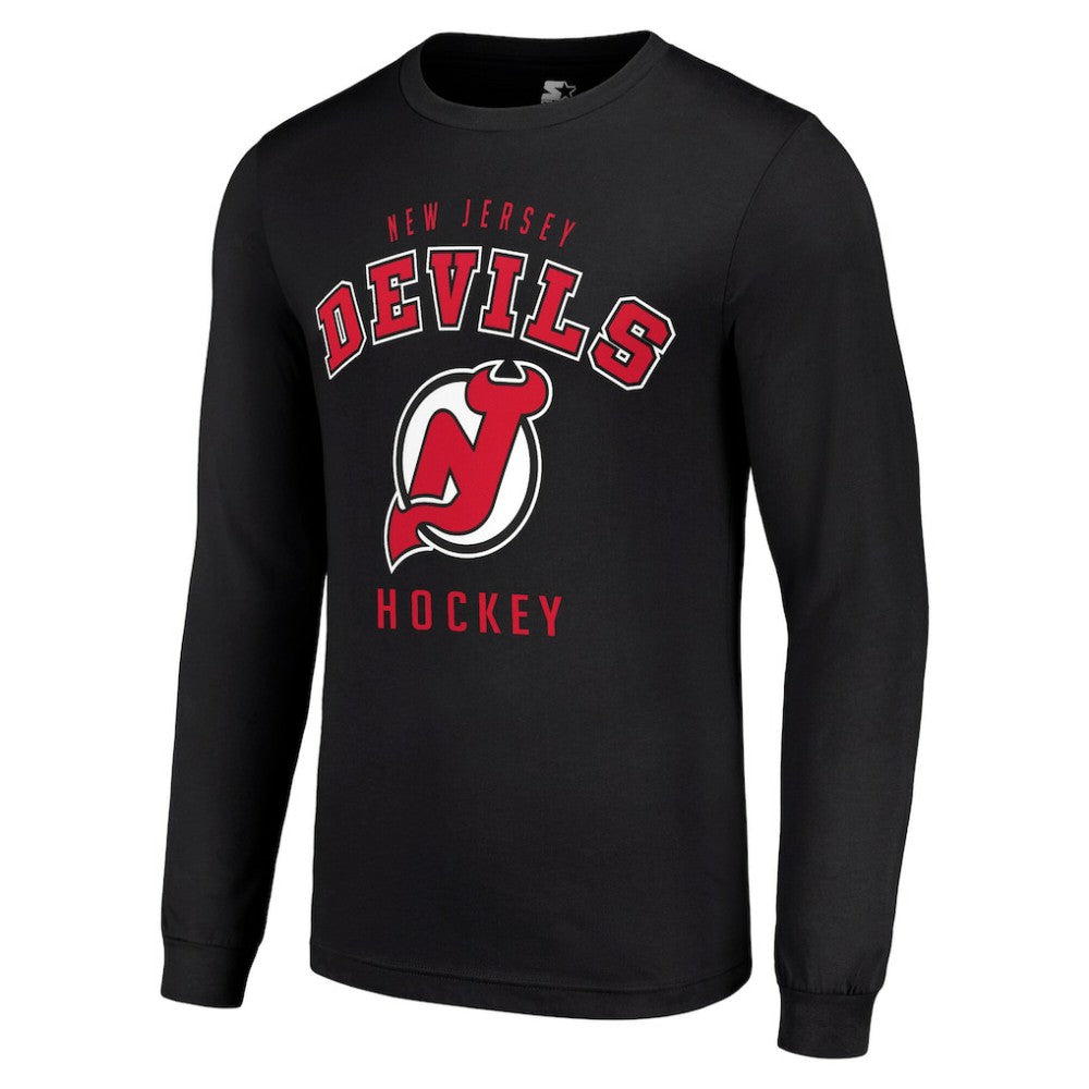 New Jersey Devils Starter Logo Long Sleeve T-Shirt - Black - NHL 202216220