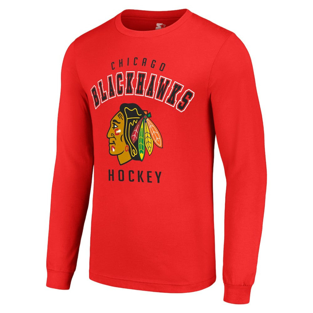 Chicago Blackhawks Starter Logo Long Sleeve T-Shirt - Red - NHL 202216221