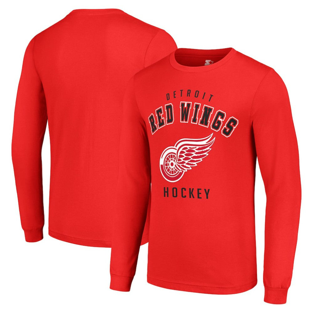 Detroit Red Wings Starter Logo Long Sleeve T-Shirt - Red - NHL 202216222