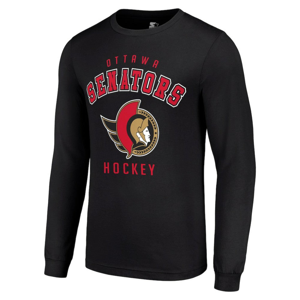 Ottawa Senators Starter Logo Long Sleeve T-Shirt - Black - NHL 202216224
