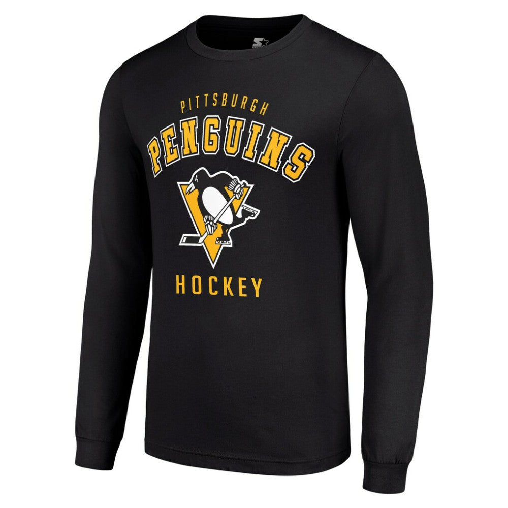 Pittsburgh Penguins Starter Logo Long Sleeve T-Shirt - Black - NHL 202216230