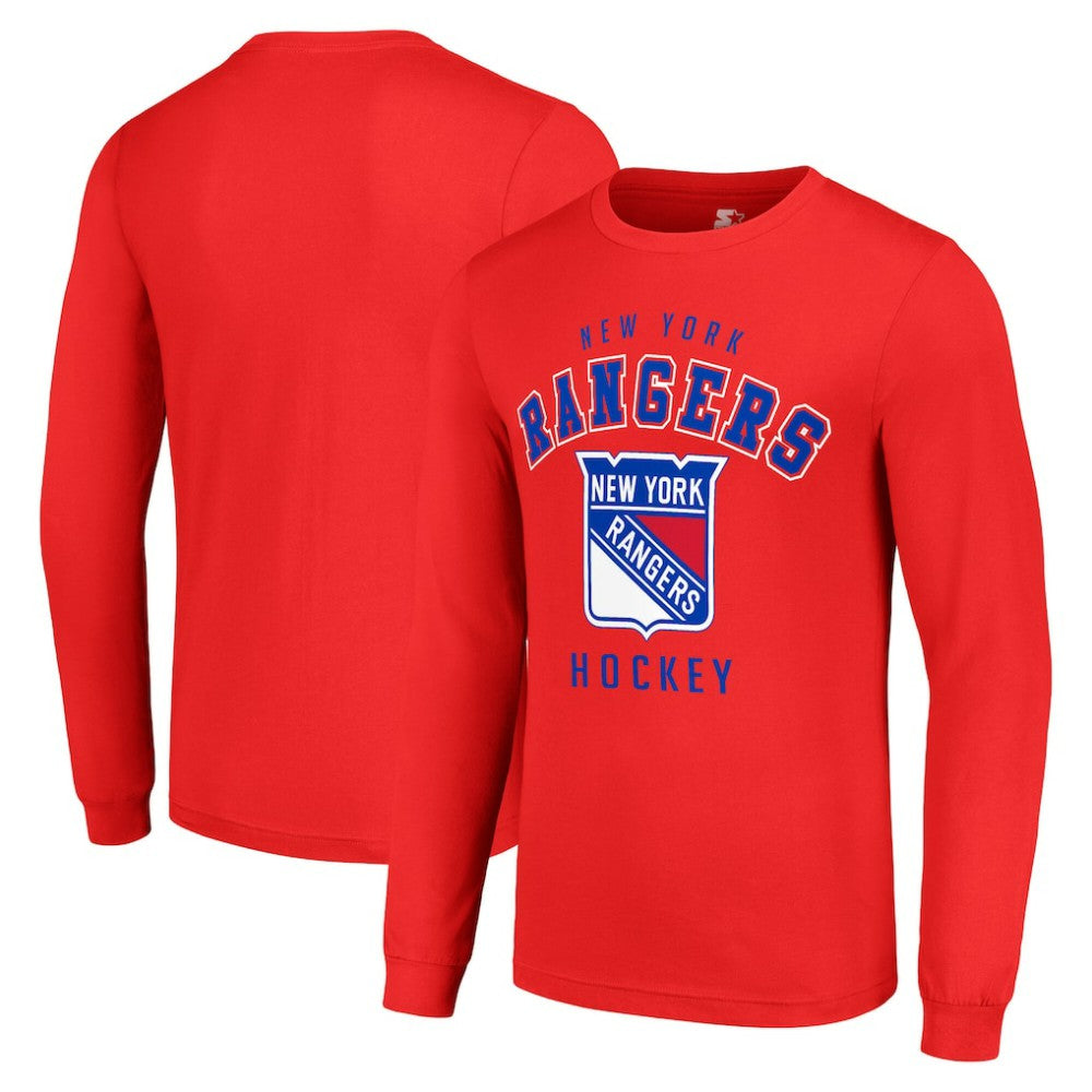 New York Rangers Starter Logo Long Sleeve T-Shirt - Red - NHL 202216235