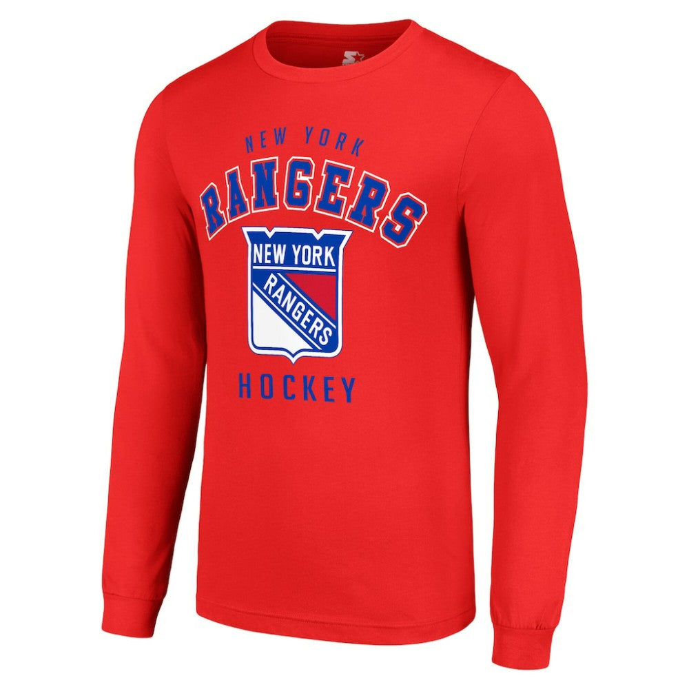 New York Rangers Starter Logo Long Sleeve T-Shirt - Red - NHL 202216235