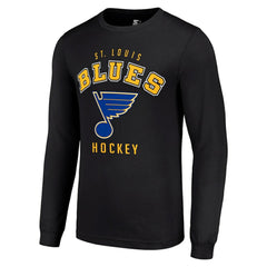 St. Louis Blues Starter Logo Long Sleeve T-Shirt - Black - NHL 202216237