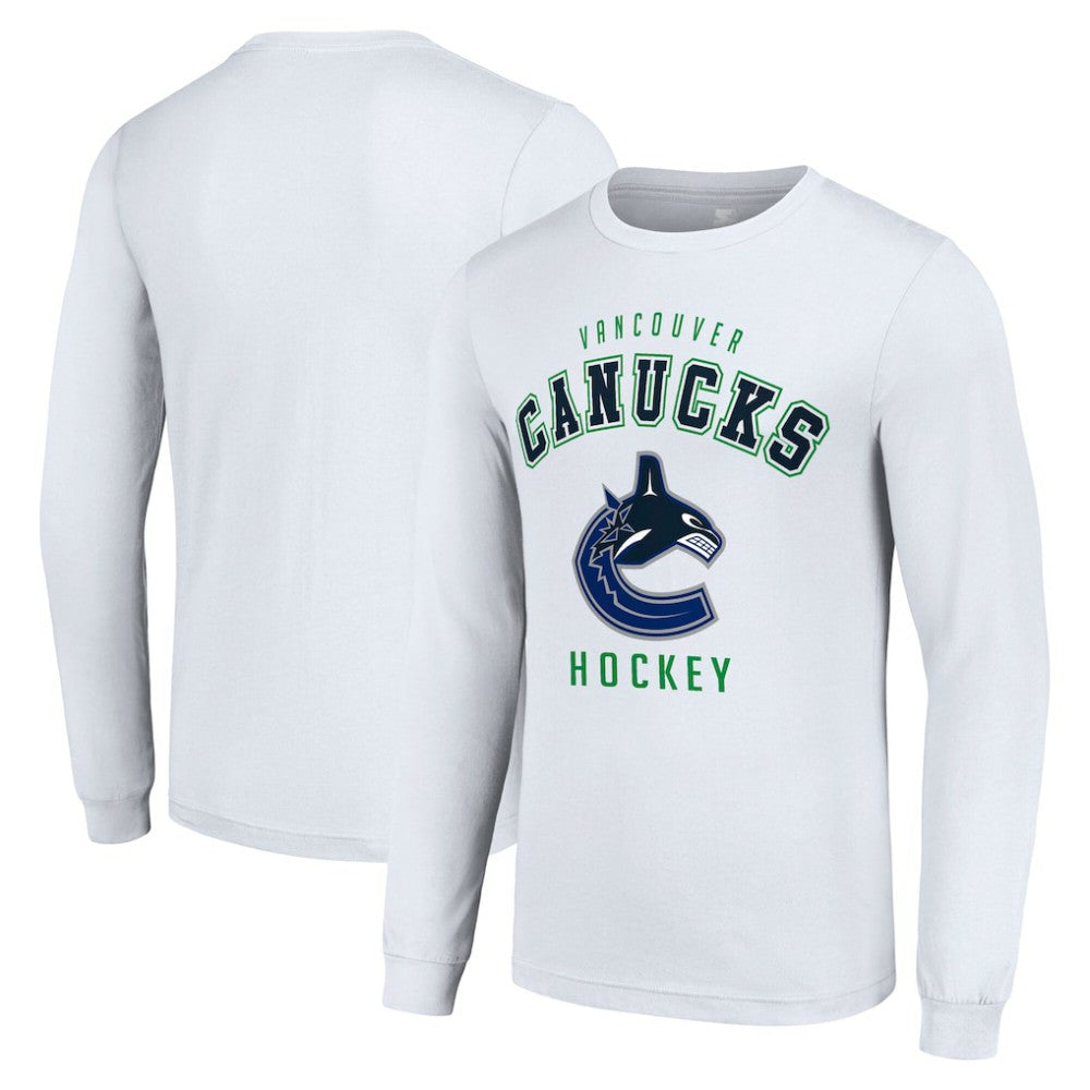 Vancouver Canucks Starter Logo Long Sleeve T-Shirt - White - NHL 202216241