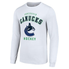 Vancouver Canucks Starter Logo Long Sleeve T-Shirt - White - NHL 202216241