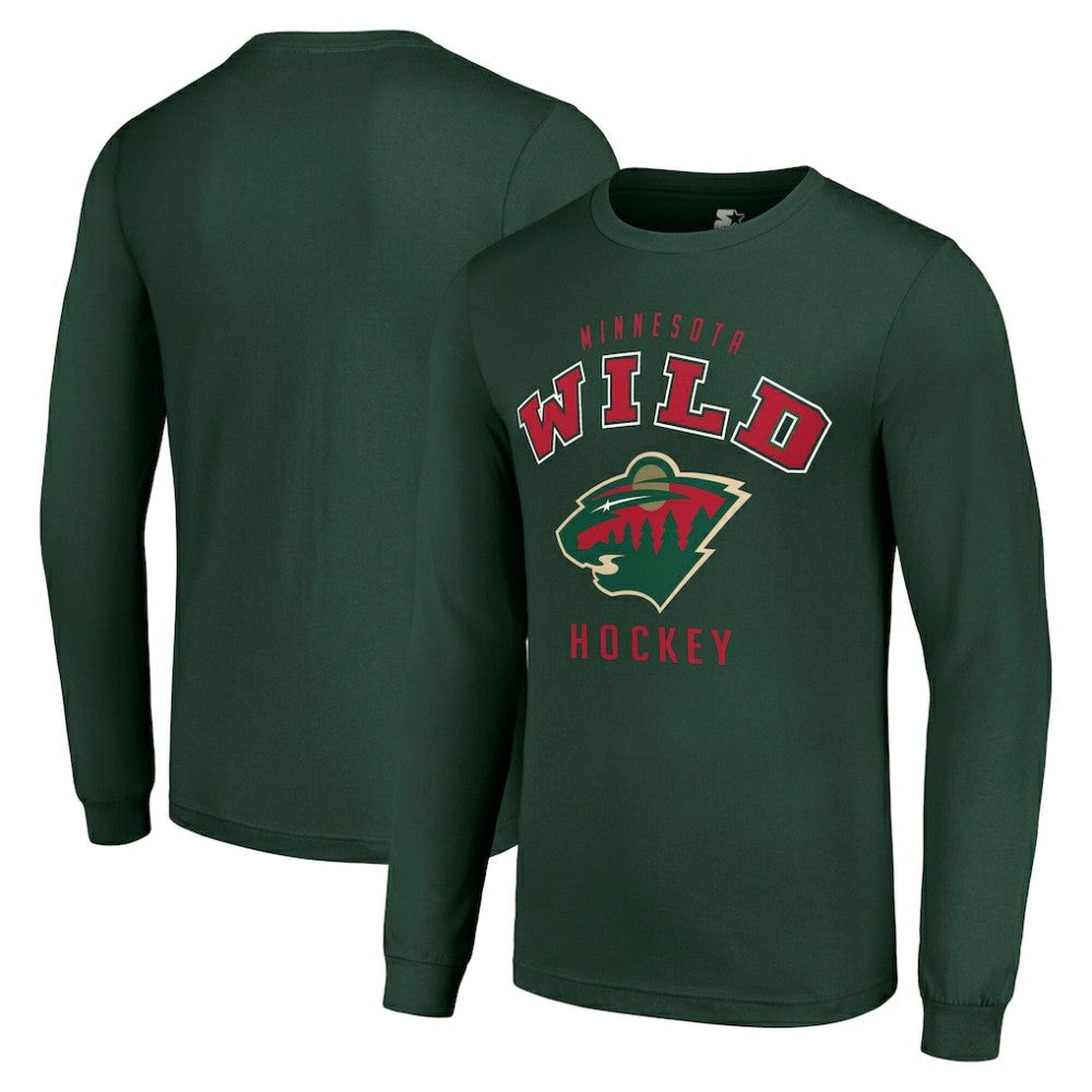 Minnesota Wild Starter Logo Long Sleeve T-Shirt - Military Green - NHL 202216244
